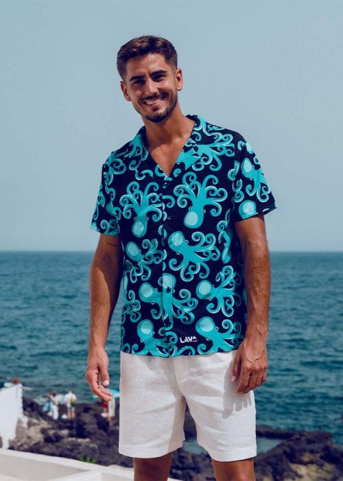 Camiseta botones Pulpo